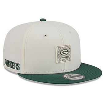 Men's New Era Cream/Green Green Bay Packers 2026 NFL Training Camp 9FIFTY Snapback Hat