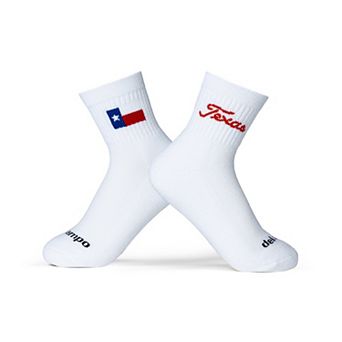 Unisex Del Campo White Texas Longhorns Quarter-Length Socks