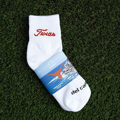 Unisex Del Campo White Texas Longhorns Quarter-Length Socks