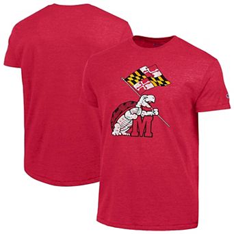 Men's Champion Red Maryland Terrapins Vintage Triumph Tri-Blend T-Shirt