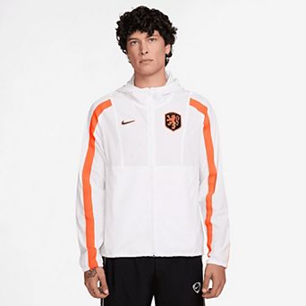 Men's Nike White Netherlands National Team 2026 Energy Dri-FIT Full-Zip Hooded Jacket