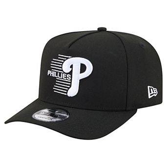 Men's New Era Black Philadelphia Phillies Motion A-Frame 9FIFTY Snapback Hat