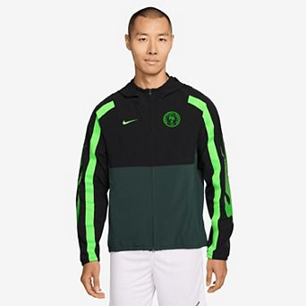 Men's Nike Black Nigeria National Team 2026 Energy Dri-FIT Full-Zip Hooded Jacket