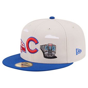 Men's New Era Khaki Chicago Cubs City Icon 59FIFTY Fitted Hat