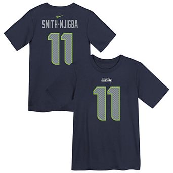 Preschool Nike Jaxon Smith-Njigba College Navy Seattle Seahawks Player Name & Number T-Shirt