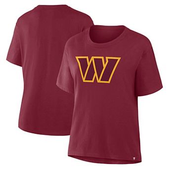 Women's Fanatics Burgundy Washington Commanders Essential Legacy T-Shirt