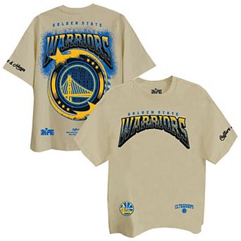 Unisex Two Hype Cream Golden State Warriors Drip & Dime Elevated Drop Shoulder T-Shirt