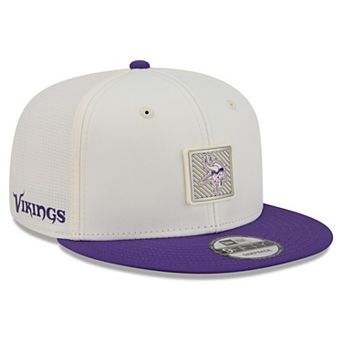 Men's New Era Cream/Purple Minnesota Vikings 2026 NFL Training Camp 9FIFTY Snapback Hat