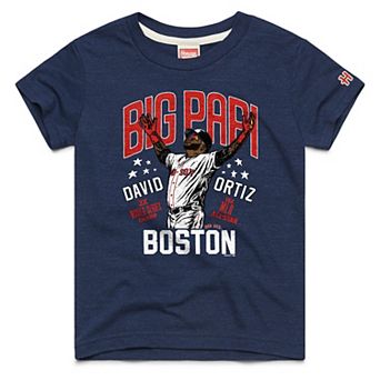 Youth Homage David Ortiz Navy Boston Red Sox Cooperstown Collection Player Graphic Tri-Blend T-Shirt