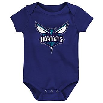 Newborn Outerstuff Purple Charlotte Hornets Primary Logo Bodysuit