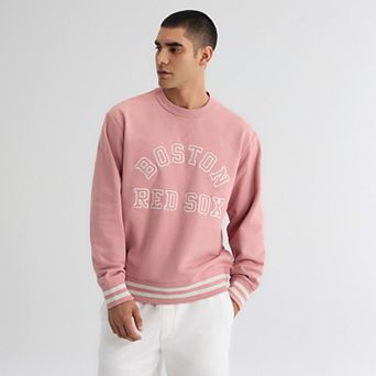 Men's Fanatics Faded Rose Boston Red Sox Iconic Terry Sweatshirt