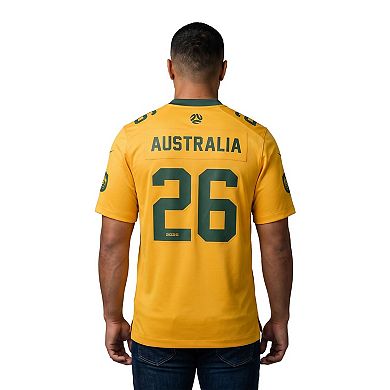 Men's Nike Gold Australia National Team x NFL Game Jersey