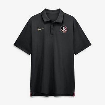Men's Nike Black Florida State Seminoles 2026 Sideline Tour Dri-FIT Polo