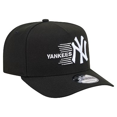 Men's New Era Black New York Yankees Motion A-Frame 9FIFTY Snapback Hat