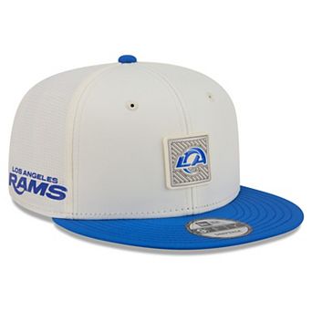 Men's New Era Cream/Royal Los Angeles Rams 2026 NFL Training Camp 9FIFTY Snapback Hat