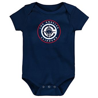Newborn Outerstuff Navy LA Clippers Primary Logo Bodysuit