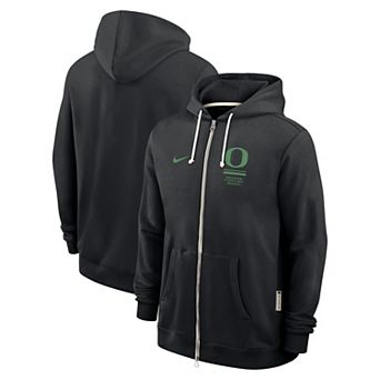 Men's Nike Black Oregon Ducks 2026 Sideline Standard Issue Dri-FIT Full-Zip Hoodie