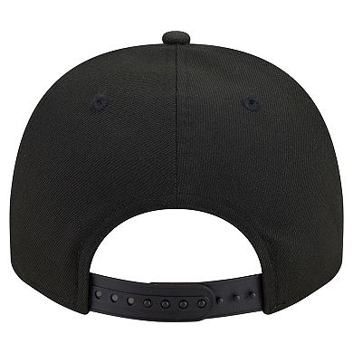 Men's New Era Black Atlanta Braves Motion A-Frame 9FIFTY Snapback Hat