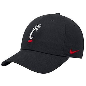 Men's Nike Black Cincinnati Bearcats 2026 Sideline Club Adjustable Hat