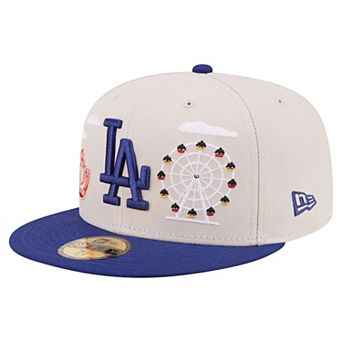 Men's New Era Khaki Los Angeles Dodgers City Icon 59FIFTY Fitted Hat