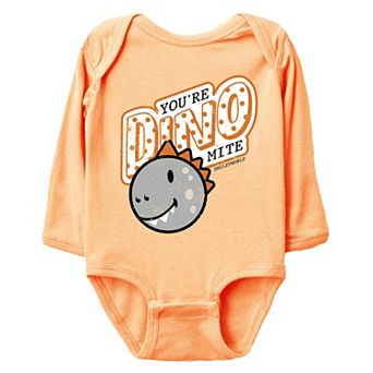 SmileyWorld You're Dino-Mite - Infant Long Sleeve Bodysuit