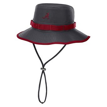 Men's Nike Anthracite Alabama Crimson Tide 2026 Sideline Apex Boonie Bucket Hat