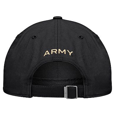 Men's Nike Black Army Black Knights 2026 Sideline Club Adjustable Hat