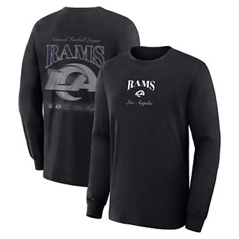 Men's Fanatics Black Los Angeles Rams Long Sleeve T-Shirt