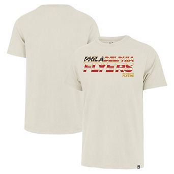 Men's '47 Cream Philadelphia Flyers Americana Franklin T-Shirt