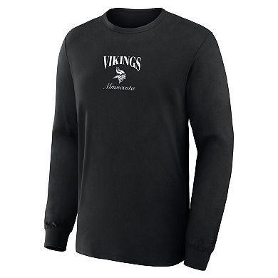 Men's Fanatics Black Minnesota Vikings Long Sleeve T-Shirt
