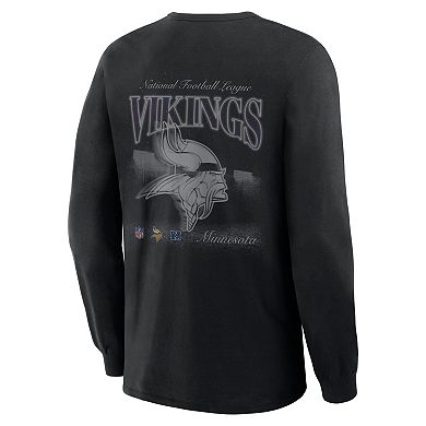 Men's Fanatics Black Minnesota Vikings Long Sleeve T-Shirt