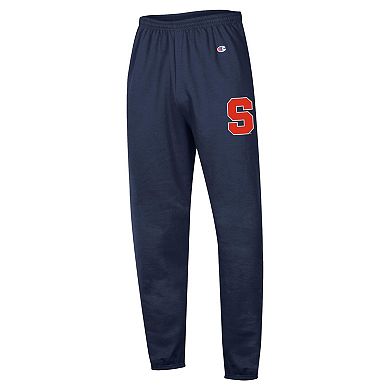 Men's Champion Navy Syracuse Orange Powerblend Banded Fleece Sweatpants