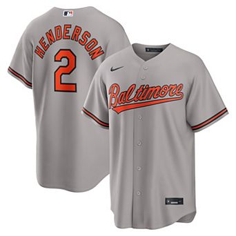 Men's Nike Gunnar Henderson Gray Baltimore Orioles Road Replica Jersey