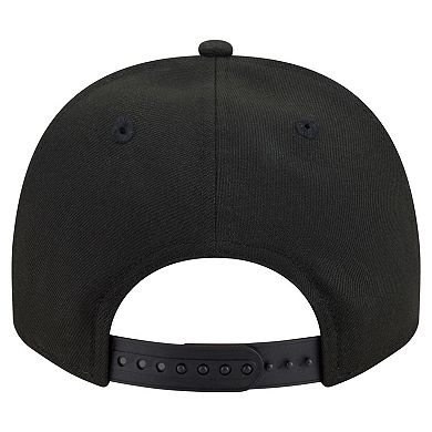 Men's New Era Black Athletics Motion A-Frame 9FIFTY Snapback Hat