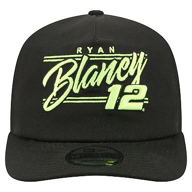 Men's New Era Black Ryan Blaney Driver Script 19TWENTY Adjustable Hat