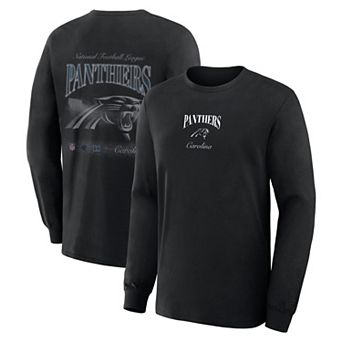 Men's Fanatics Black Carolina Panthers Long Sleeve T-Shirt