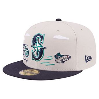 Men's New Era Khaki Seattle Mariners City Icon 59FIFTY Fitted Hat