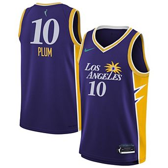 Youth Nike Kelsey Plum Purple Los Angeles Sparks Explorer Edition Jersey