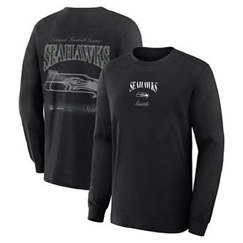 Men's Fanatics Black Seattle Seahawks Long Sleeve T-Shirt