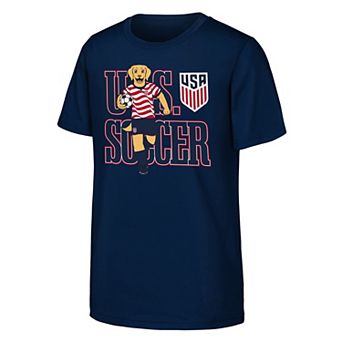 Youth Outerstuff Navy USMNT Free Kick Mascot T-Shirt
