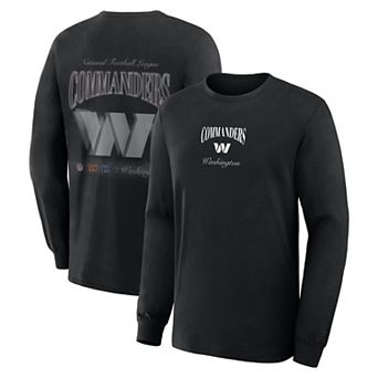 Men's Fanatics Black Washington Commanders Long Sleeve T-Shirt