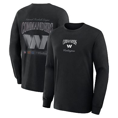 Men's Fanatics Black Washington Commanders Long Sleeve T-Shirt