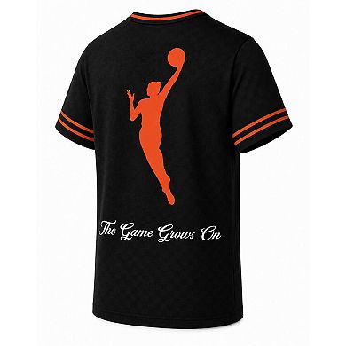 Men's round21 Black WNBA Gear Soccer Jersey