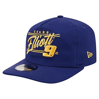 Men's New Era Blue Chase Elliott Driver Script 19TWENTY Adjustable Hat