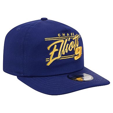 Men's New Era Blue Chase Elliott Driver Script 19TWENTY Adjustable Hat