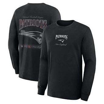 Men's Fanatics Black New England Patriots Long Sleeve T-Shirt