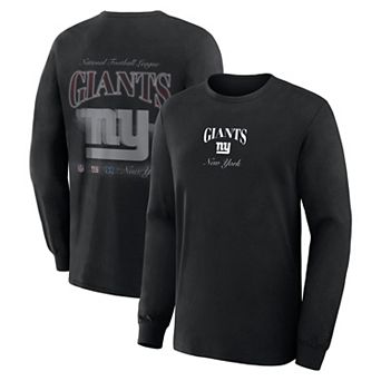 Men's Fanatics Black New York Giants Long Sleeve T-Shirt