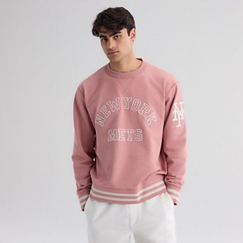 Men's Fanatics Faded Rose New York Mets Iconic Terry Sweatshirt