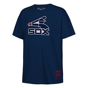 Youth Mitchell & Ness Navy Chicago White Sox Retro Logo T-Shirt