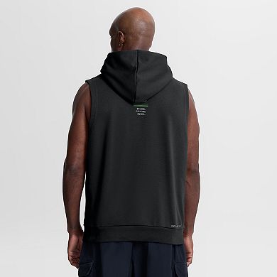 Men's Nike Black Oregon Ducks 2026 Sideline Sleeveless Dri-FIT Hoodie